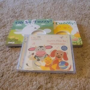 Baby Einstein Playtime Music Box DVD and Oh So Cuddly and Fuzzy Books